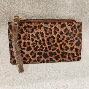 IMAN Leopard Print Clutch with Wristlet